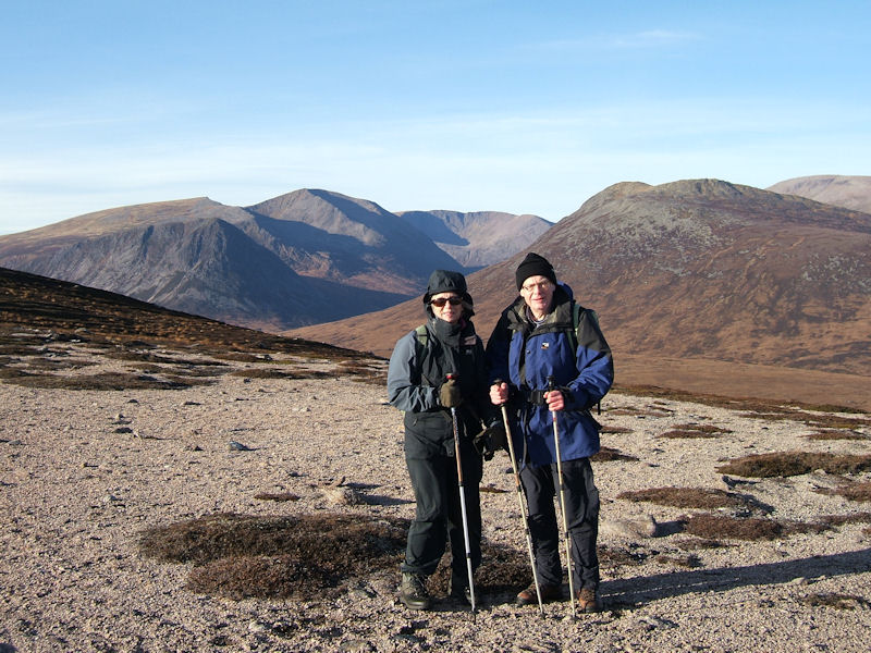 Margaret and Philip on Sgor Mor. Photo by Jim Strachan